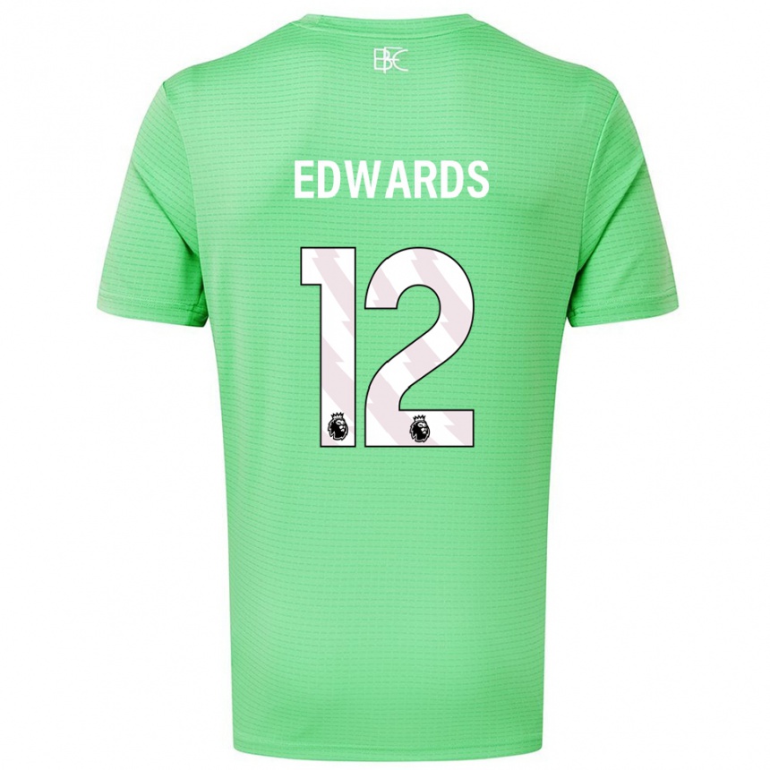 ילדים כדורגל Connor Edwards #12 ירוק בינוני חולצת שוער 2025/26