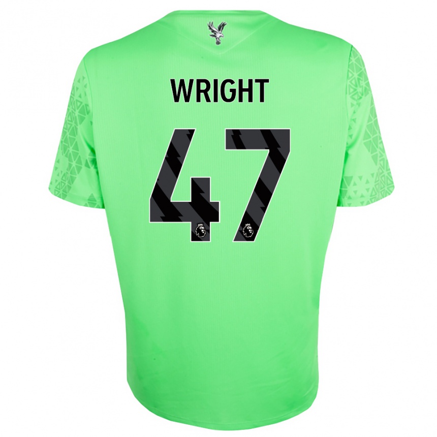 ילדים כדורגל אניס-קלרה רייט #47 ירוק שחור חולצת שוער 2025/26