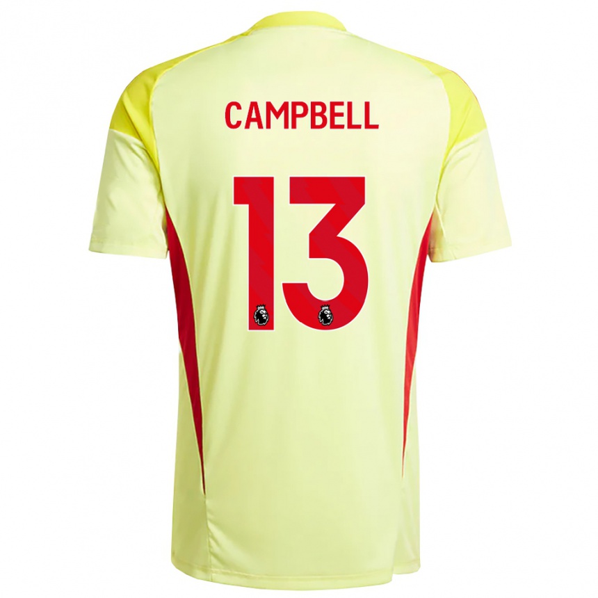 ילדים כדורגל לוק קמפבל #13 צהוב בהיר כתום חולצת שוער 2025/26