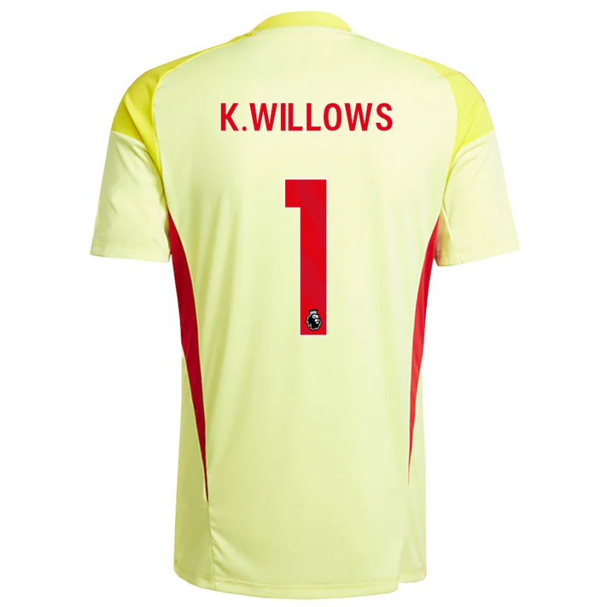 ילדים כדורגל קיהן ווילווס #1 צהוב בהיר כתום חולצת שוער 2025/26