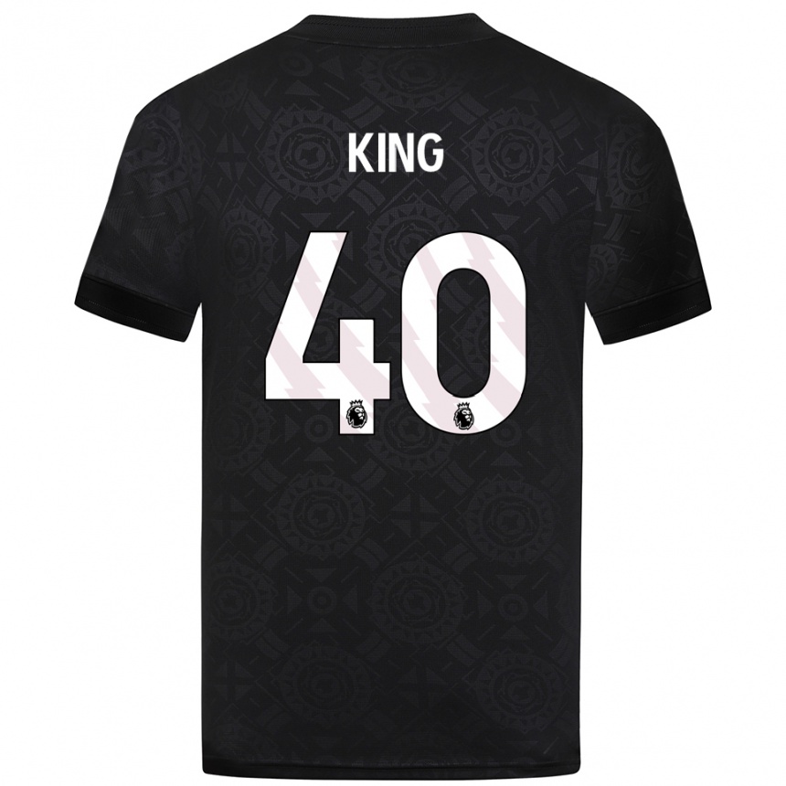 ילדים כדורגל טום קינג #40 שחור לבן חולצת שוער 2025/26