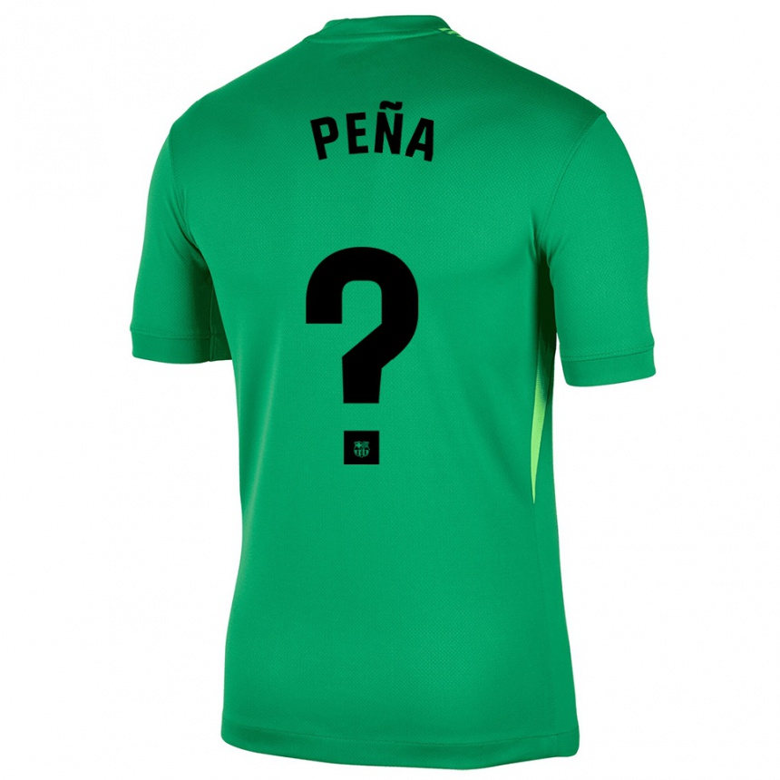 ילדים כדורגל Pablo Peña #0 ירוק שחור חולצת שוער 2025/26
