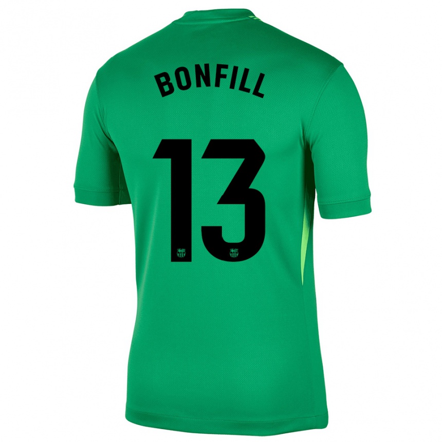 ילדים כדורגל Max Bonfill #13 ירוק שחור חולצת שוער 2025/26