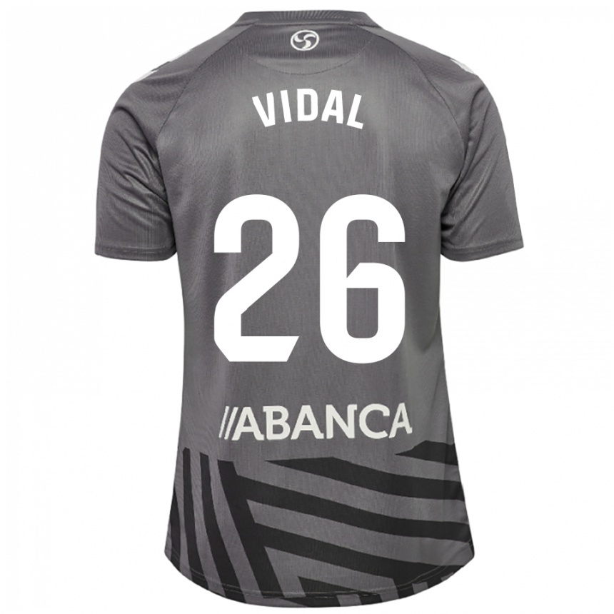 ילדים כדורגל מארק וידאל #26 אפור כהה שחור חולצת שוער 2025/26