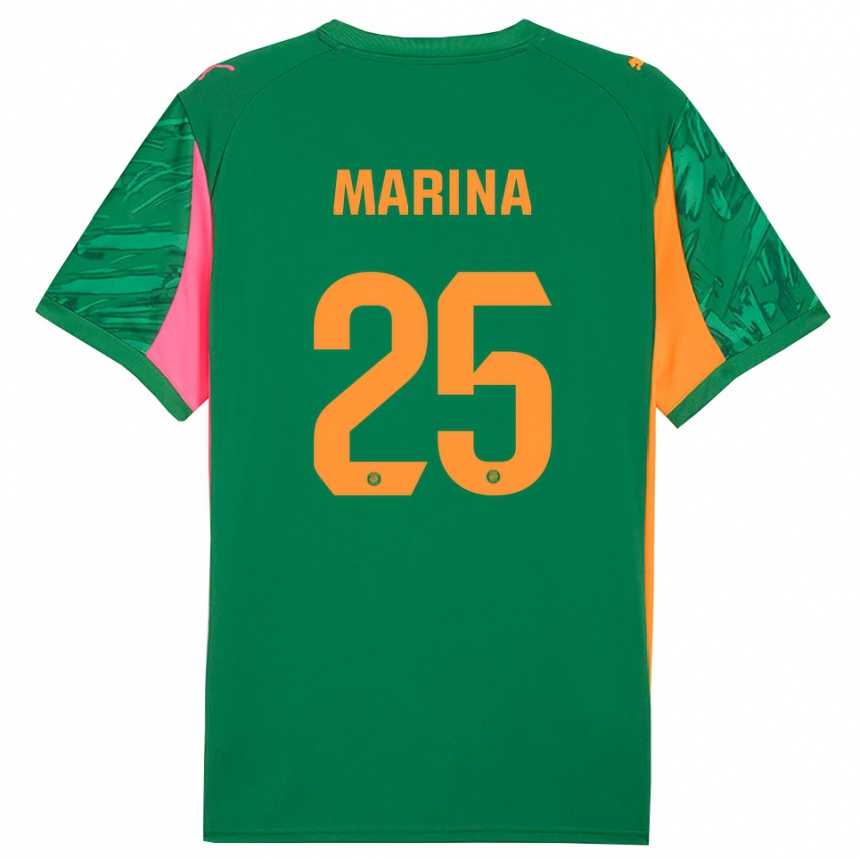 ילדים כדורגל Sergi Marina #25 ירוק כתום חולצת שוער 2025/26