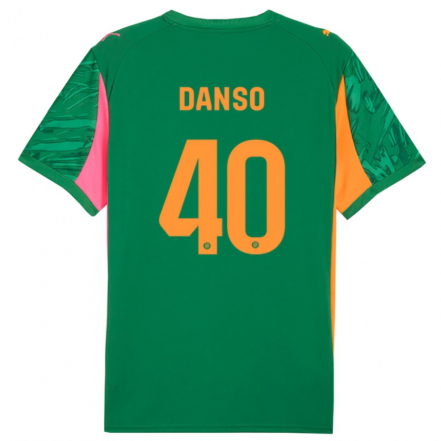ילדים כדורגל ג׳ורדי בילאלי דאנסו #40 ירוק כתום חולצת שוער 2025/26