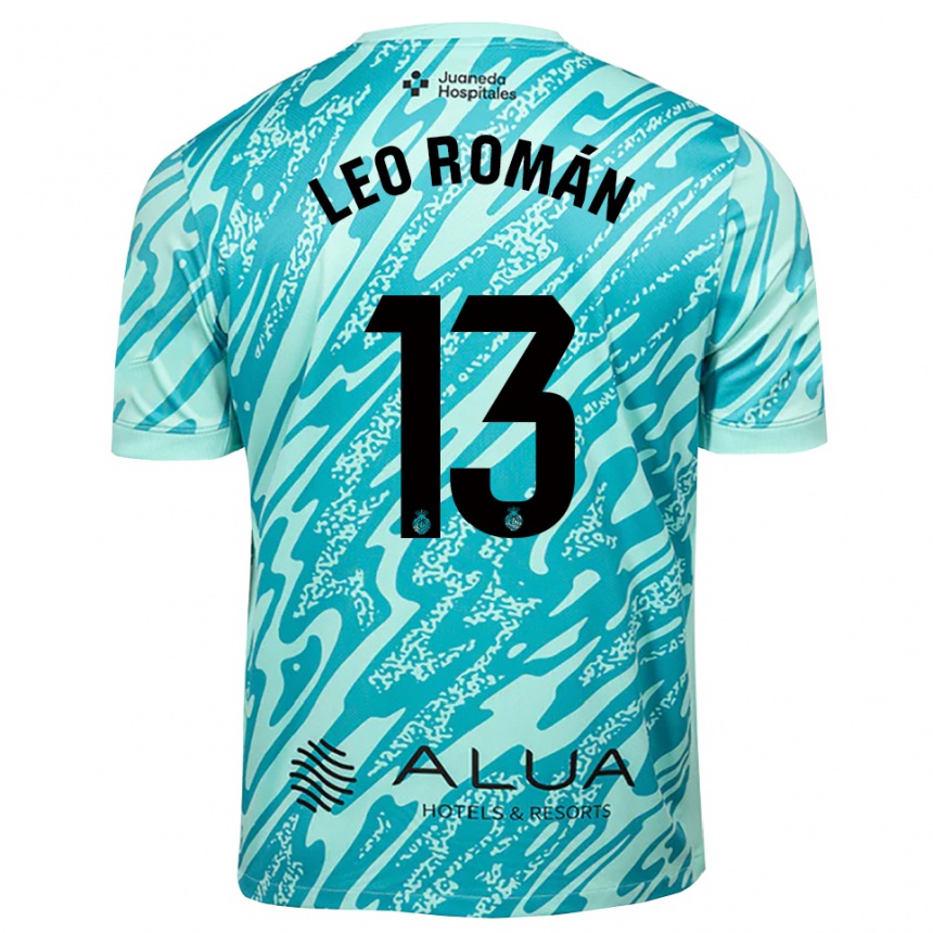 ילדים כדורגל ליאו רומן #13 ציאן שחור חולצת שוער 2025/26