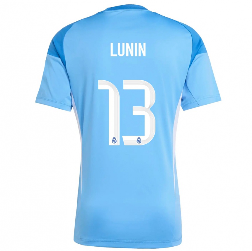 ילדים כדורגל אנדרו יום שני #13 כחול שמיים לבן חולצת שוער 2025/26