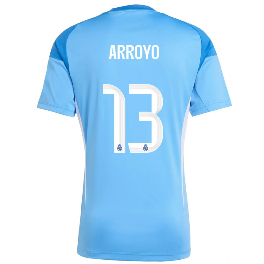 ילדים כדורגל Diego Arroyo #13 כחול שמיים לבן חולצת שוער 2025/26