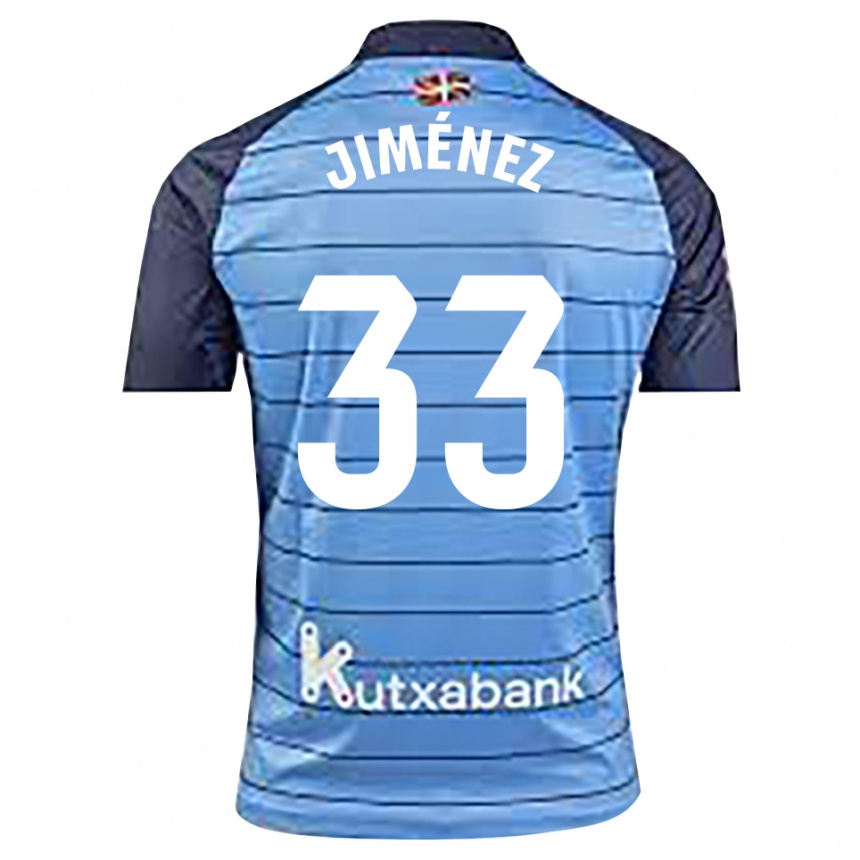 ילדים כדורגל Javier Jiménez #33 כחול נייבי חולצת שוער 2025/26