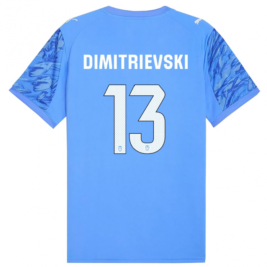 ילדים כדורגל סטולה דמיטריבסקי #13 כחול לבן חולצת שוער 2025/26