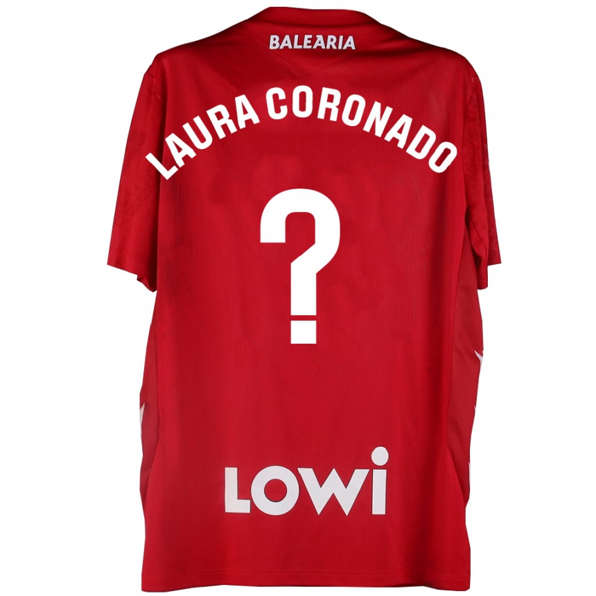 ילדים כדורגל לאורה קורונדו וילצ׳ס #0 אדום לבן חולצת שוער 2025/26