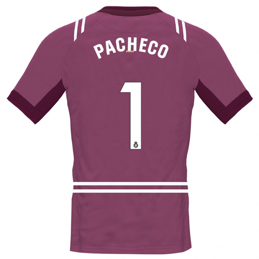 ילדים כדורגל אלברו פאצ'קו #1 בורדו לבן חולצת שוער 2025/26