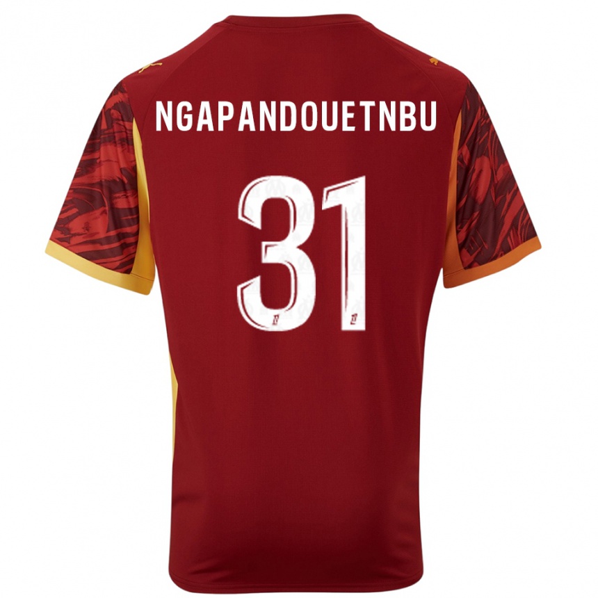 ילדים כדורגל סיימון בריידי נגאפנדואטנבו #31 בורדו חום חולצת שוער 2025/26