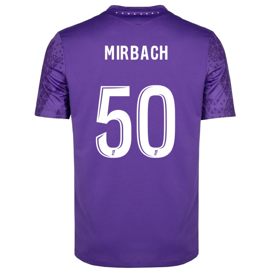 ילדים כדורגל אלקסיס מירבאך #50 סגול לבן חולצת שוער 2025/26