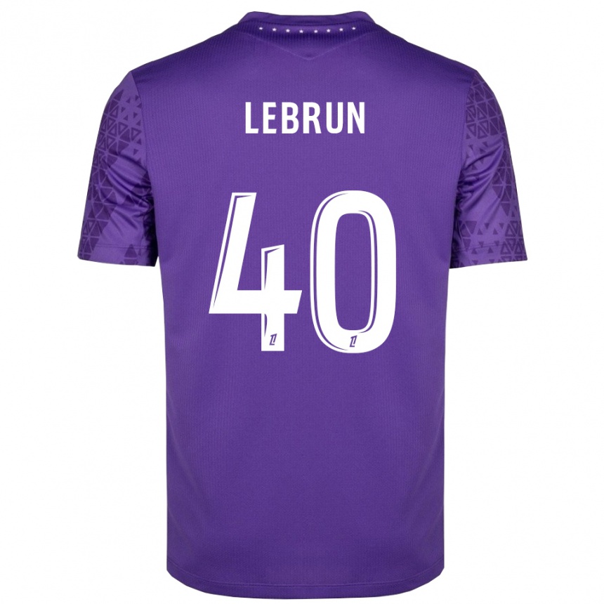 ילדים כדורגל Lisa Lebrun #40 סגול לבן חולצת שוער 2025/26