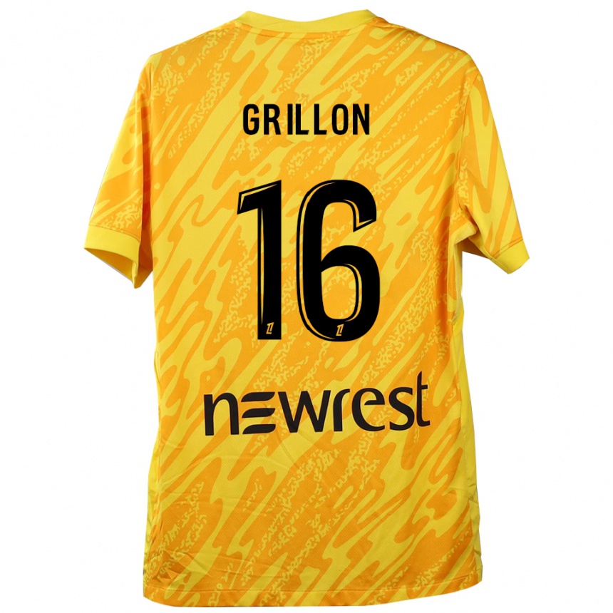 ילדים כדורגל גאל גרילון #16 צהוב שחור חולצת שוער 2025/26