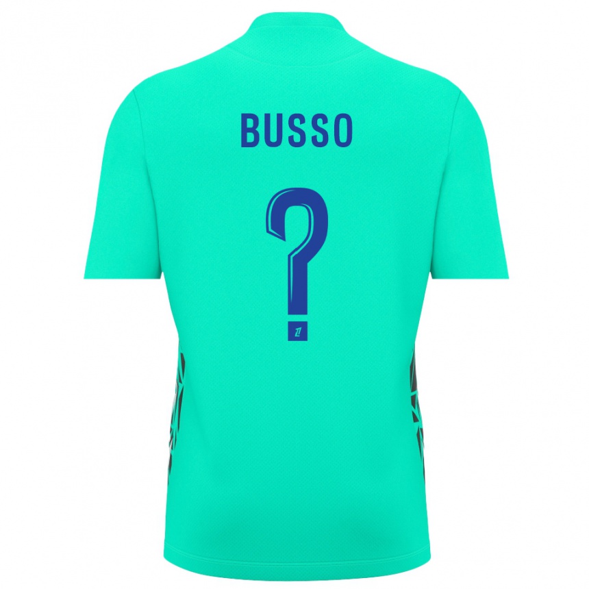 ילדים כדורגל Louise Busso #0 כחול אקווה חולצת שוער 2025/26