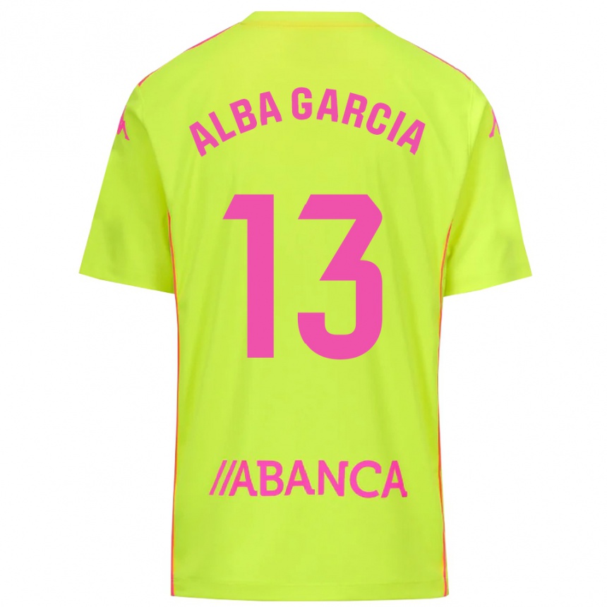 ילדים כדורגל לוסיה אלבה גרסיה #13 ירוק צהוב חולצת שוער 2025/26