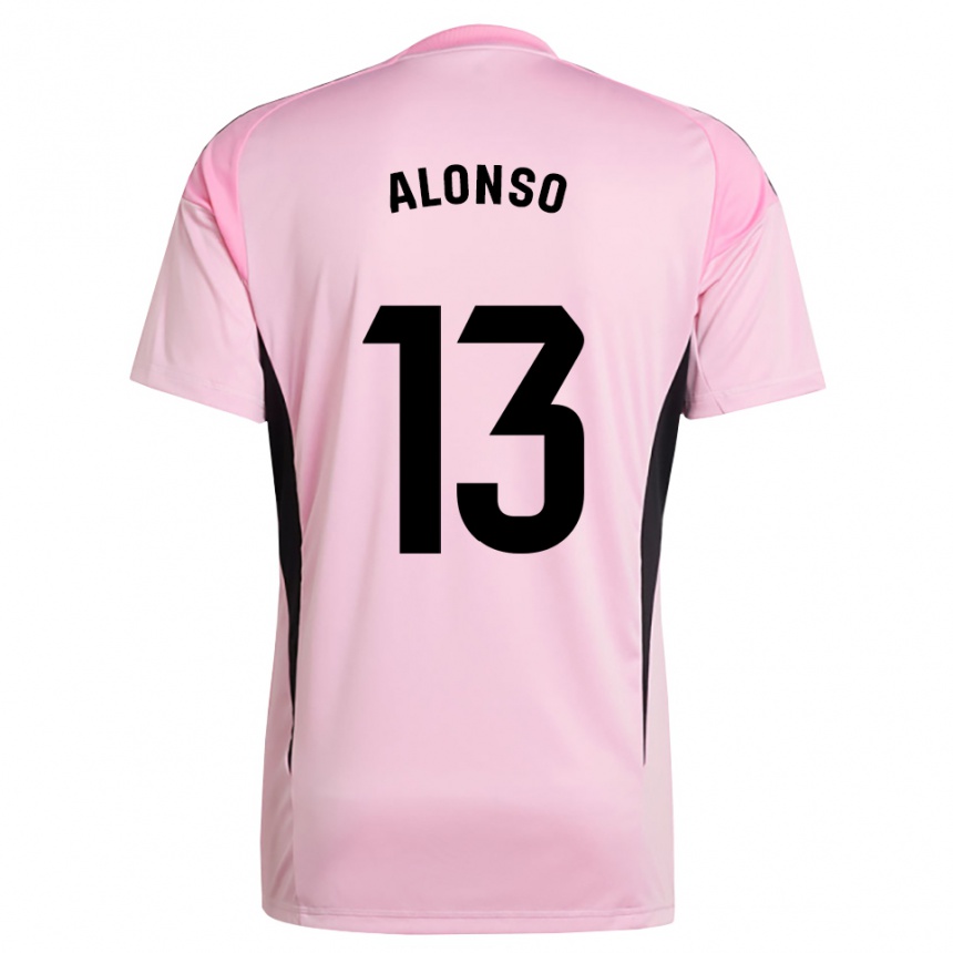 ילדים כדורגל Maikel Alonso #13 ורוד שחור חולצת שוער 2025/26