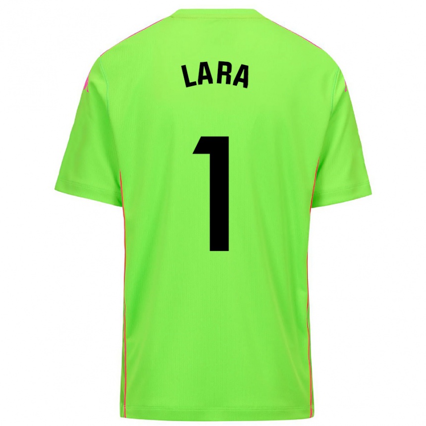 ילדים כדורגל Lara Lara De Las Heras Coello #1 ורוד עמוק לירימה חולצת שוער 2025/26