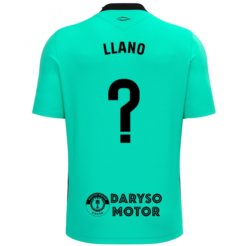 ילדים כדורגל Guillermo Llano #0 טורקיז שחור חולצת שוער 2025/26