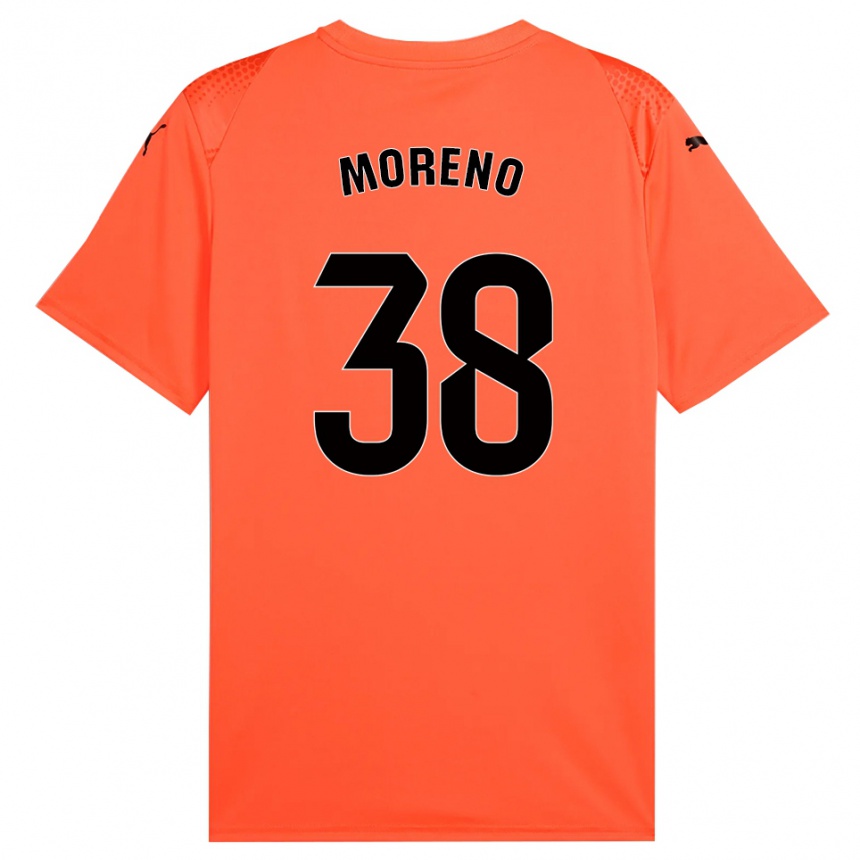 ילדים כדורגל ג'רארד מורנו #38 כתום שחור אדום חולצת שוער 2025/26