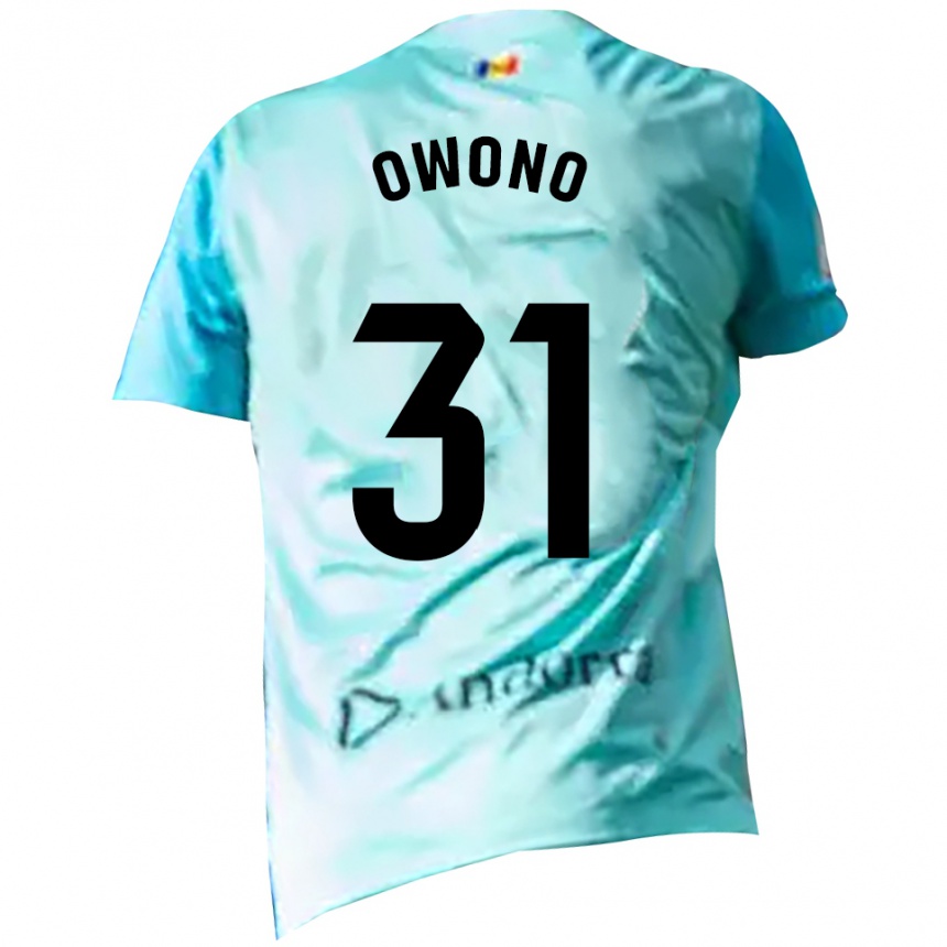 ילדים כדורגל חסוס אוונו #31 ציאן שחור חולצת שוער 2025/26