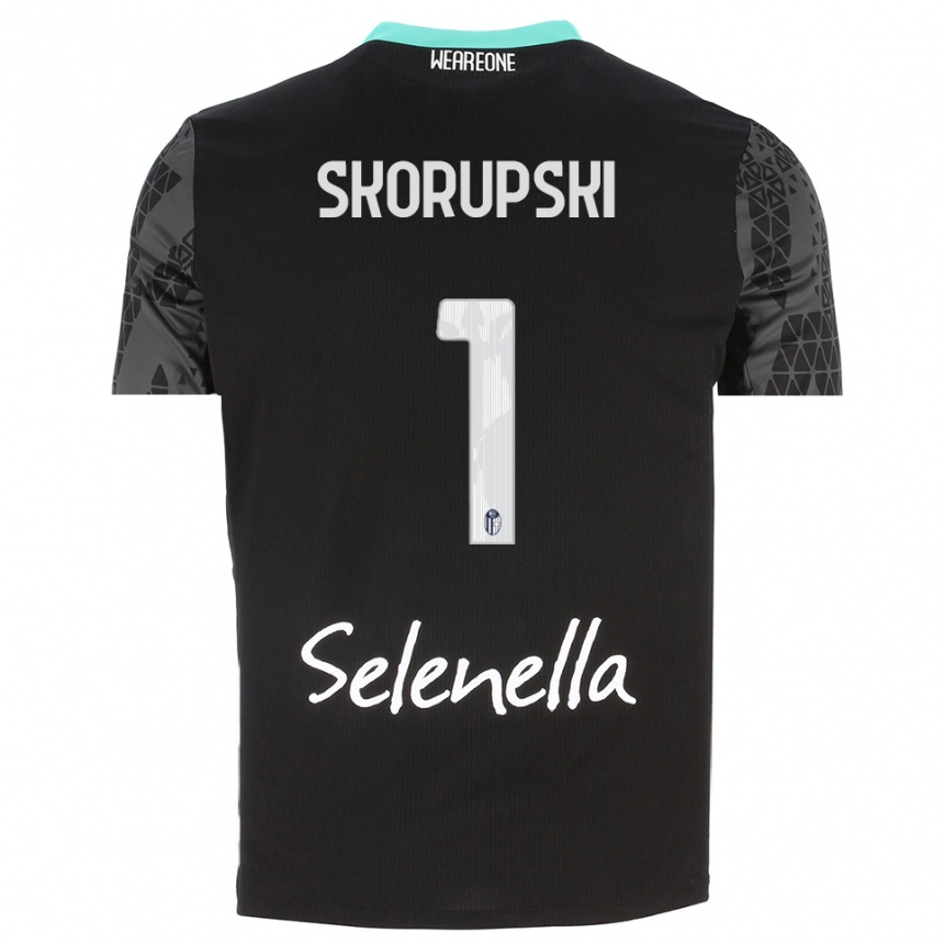ילדים כדורגל לוקאש סקורופסקי #1 אפור שחור לבן חולצת שוער 2025/26