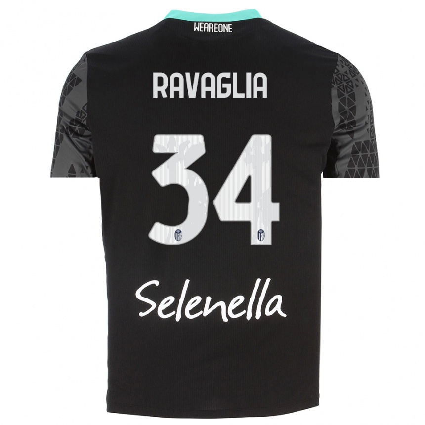 ילדים כדורגל פדריקו רבגליה #34 אפור שחור לבן חולצת שוער 2025/26