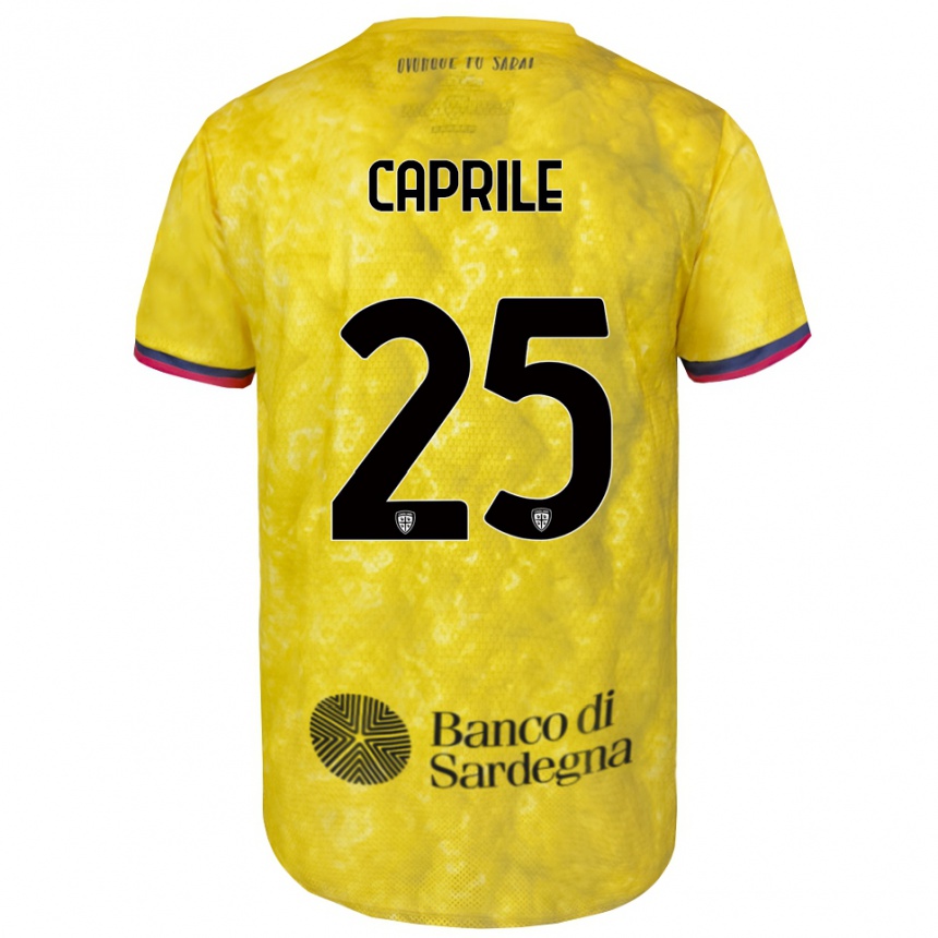 ילדים כדורגל אליה קפרילה #25 צהוב שחור חולצת שוער 2025/26