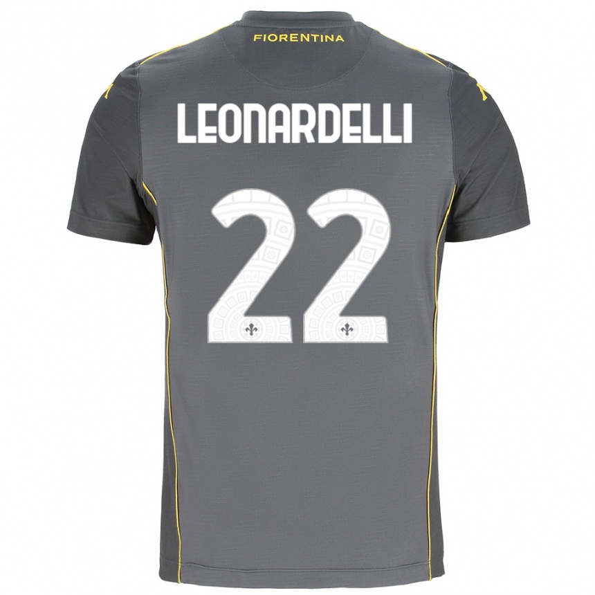 ילדים כדורגל פייטרו לאונרדלי #22 אפור כהה צהוב חולצת שוער 2025/26