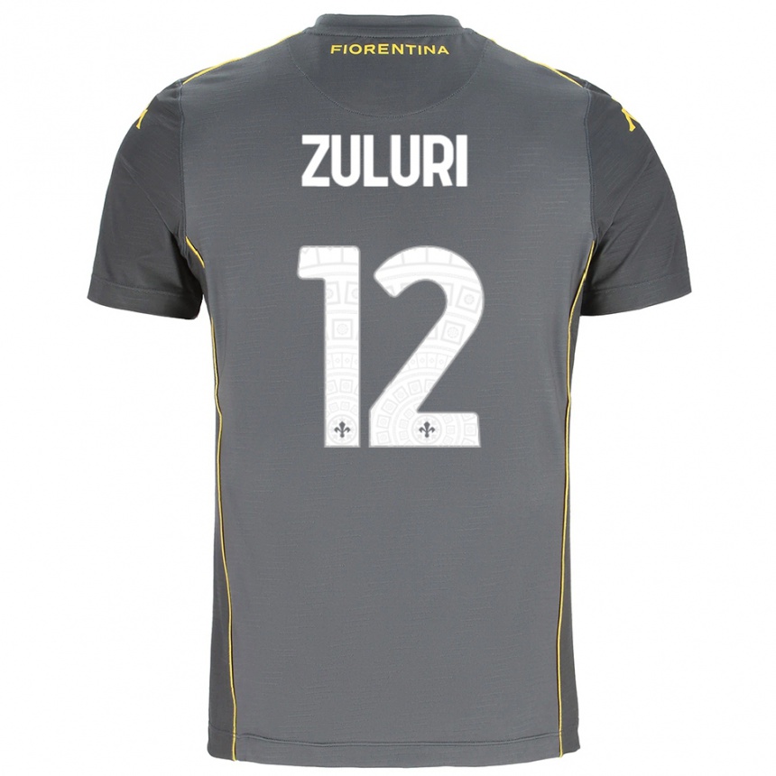 ילדים כדורגל אתנה זולורי #12 אפור כהה צהוב חולצת שוער 2025/26