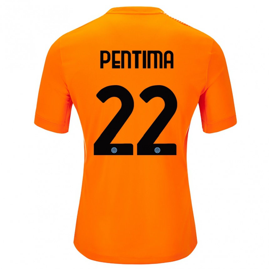 ילדים כדורגל אלסנדרו פנטימה #22 כתום בהיר שחור חולצת שוער 2025/26