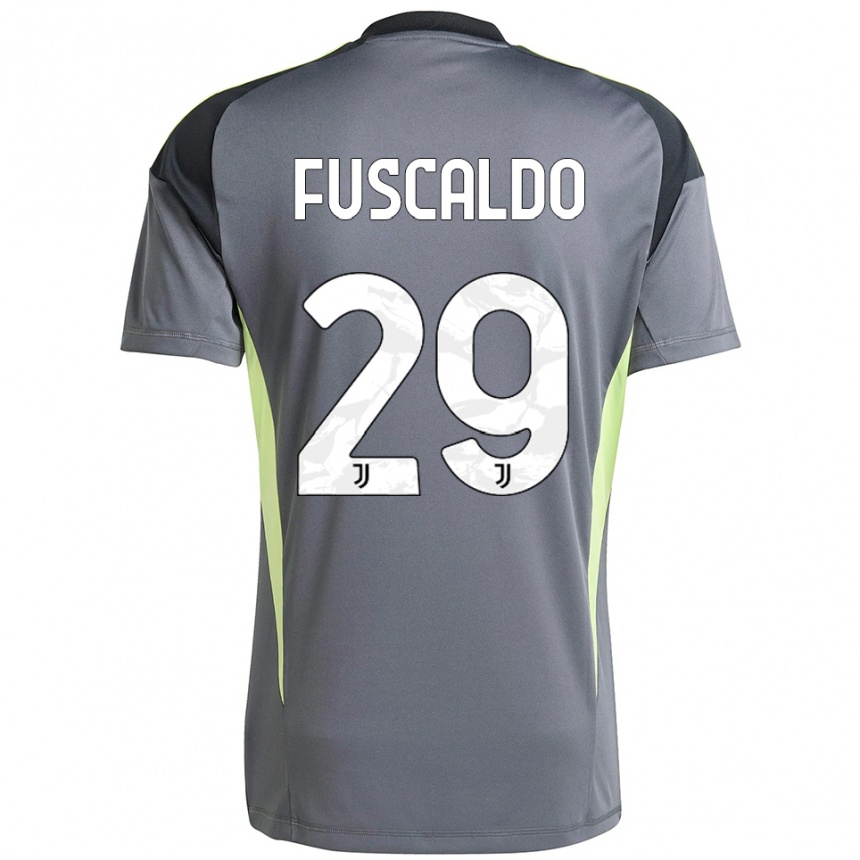 ילדים כדורגל מטאו פוסקלדו #29 אפור כהה לבן חולצת שוער 2025/26