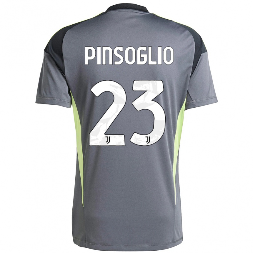 ילדים כדורגל קרלו פינסוליו #23 אפור כהה לבן חולצת שוער 2025/26