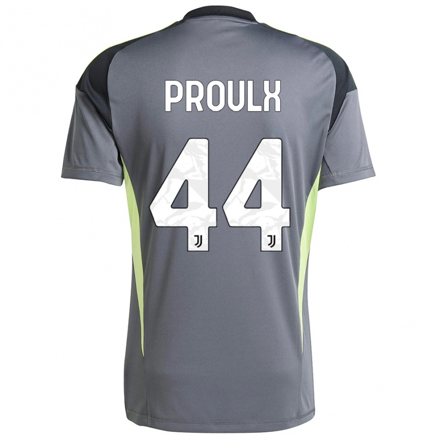 ילדים כדורגל ליסיאן פרולקס #44 אפור כהה לבן חולצת שוער 2025/26