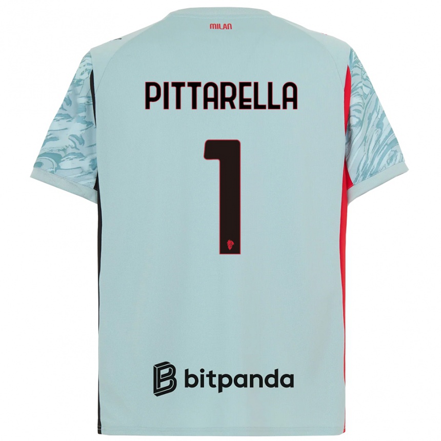 ילדים כדורגל Matteo Pittarella #1 כחול בהיר אדום חולצת שוער 2025/26