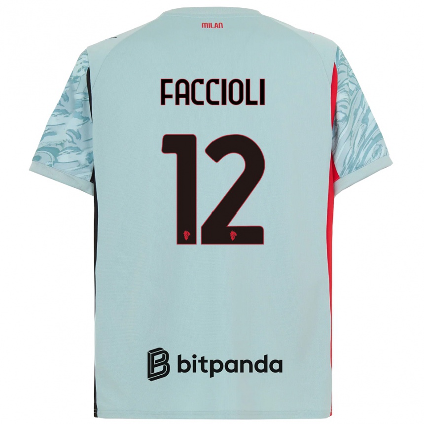 ילדים כדורגל פייטרו פאצ׳ולי #12 כחול בהיר אדום חולצת שוער 2025/26