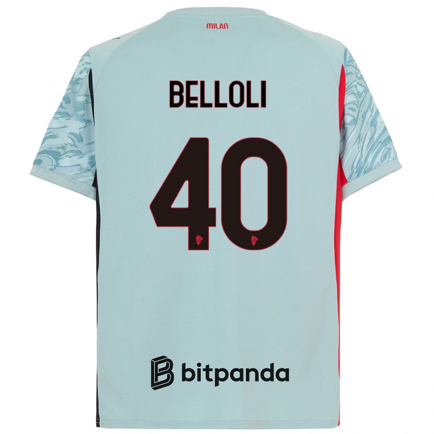 ילדים כדורגל Sofia Belloli #40 כחול בהיר אדום חולצת שוער 2025/26