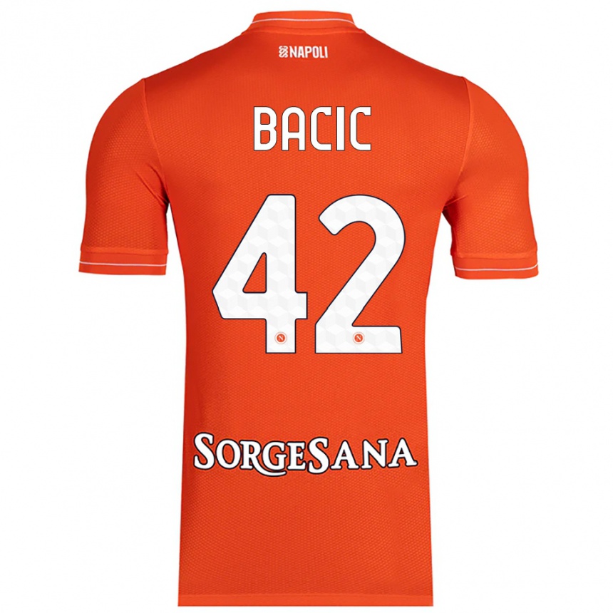 ילדים כדורגל דוריס באצ׳יץ׳ #42 כתום אדום לבן חולצת שוער 2025/26