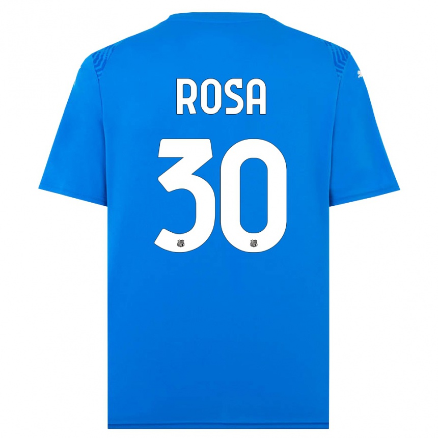 ילדים כדורגל Enrico Rosa #30 כחול לבן חולצת שוער 2025/26