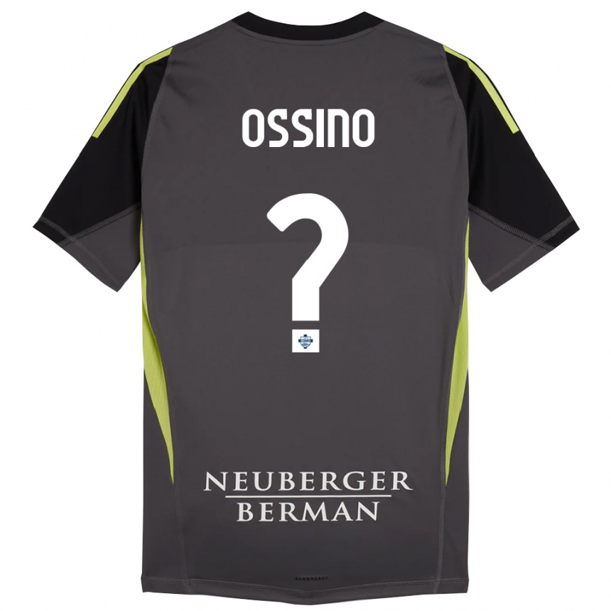 ילדים כדורגל Daniel Ossino #0 שחור ירוק בהיר חולצת שוער 2025/26