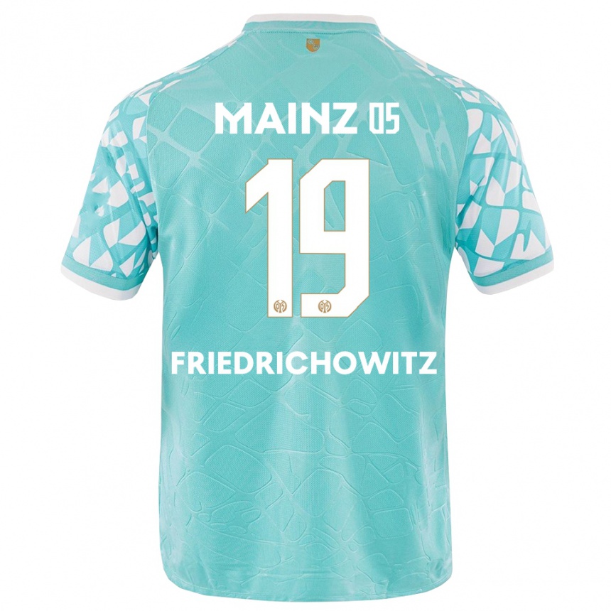 ילדים כדורגל Anna Friedrichowitz #19 לבן טורקיז חולצת שוער 2025/26