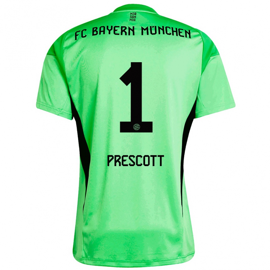 ילדים כדורגל Leonard Prescott #1 ירוק אביבי בינוני חולצת שוער 2025/26