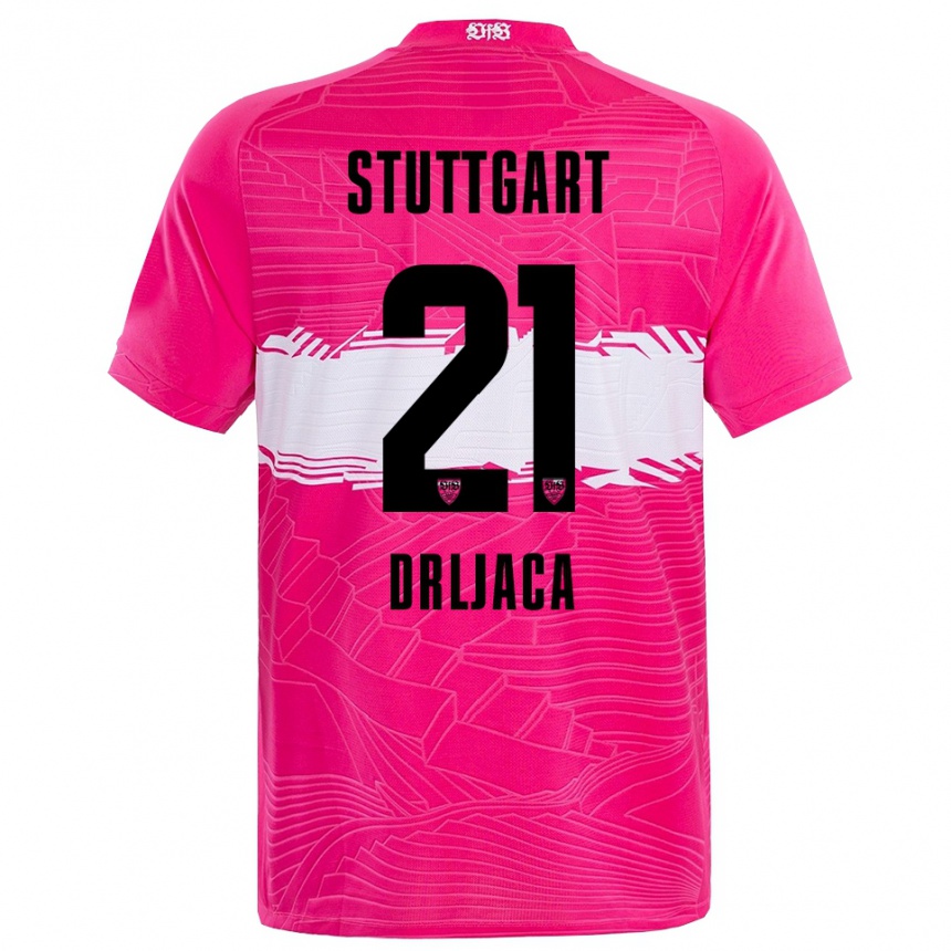 ילדים כדורגל שטפן דרליאצ'ה #21 שחור ורוד עמוק חולצת שוער 2025/26