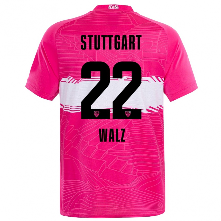 ילדים כדורגל Tom Walz #22 שחור ורוד עמוק חולצת שוער 2025/26