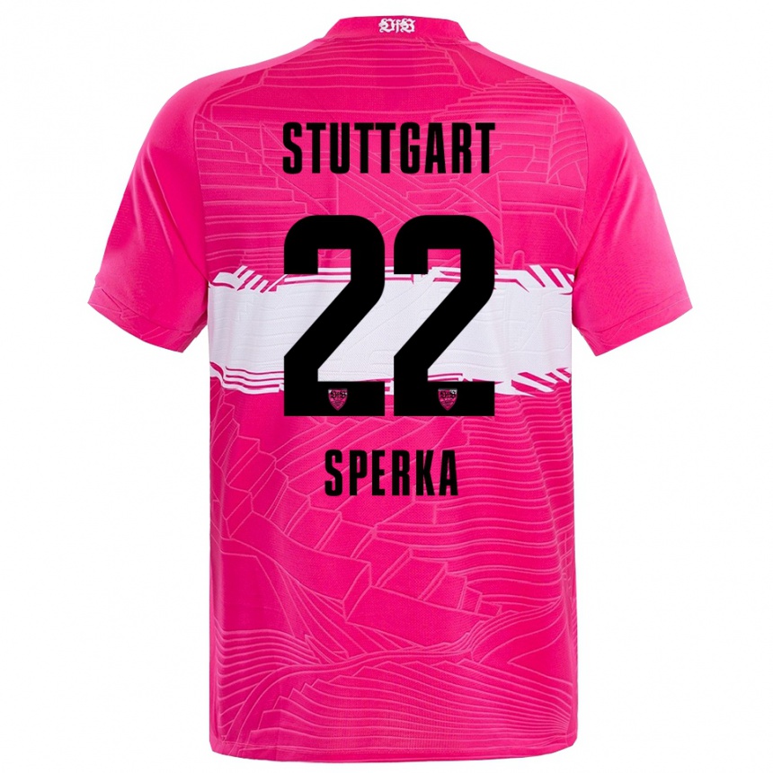 ילדים כדורגל באסטיאן ספרקה #22 שחור ורוד עמוק חולצת שוער 2025/26