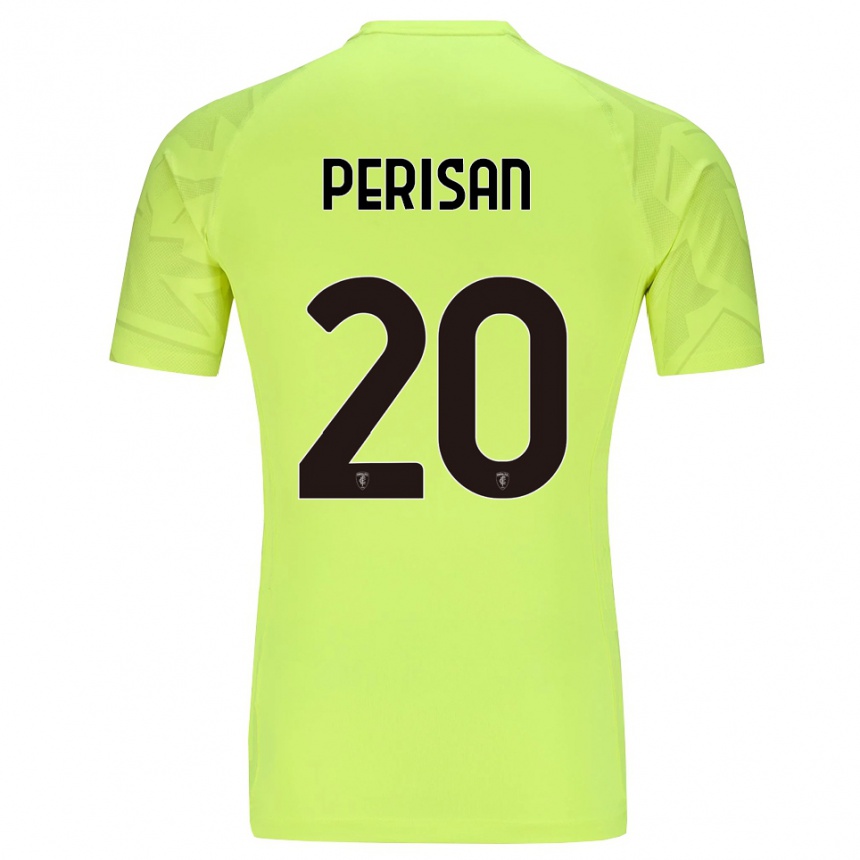 ילדים כדורגל סמואלה פריסן #20 ירוק פלורסנט חולצת שוער 2025/26