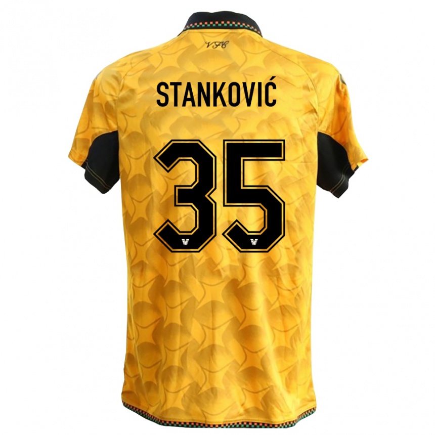 ילדים כדורגל פיליפ סטנקוביץ' #35 שחור צהוב חולצת שוער 2025/26